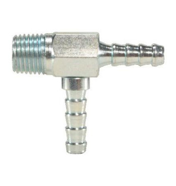 4601 Emenda TEE rosca 1/4 com 2 saídas para mangueira 5/16