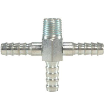 4602 Emenda TEE rosca 1/4 com 3 saídas para mangueira 5/16