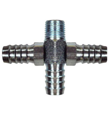 4603 Emenda TEE rosca 1/4 com 3 saídas para mangueira 1/2