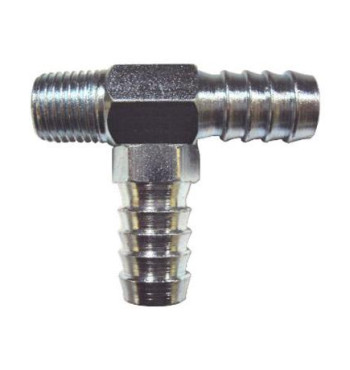 4778 Emenda TEE rosca 1/4 com 2 saídas para mangueira 1/2