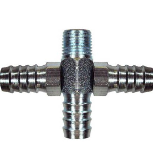 4603 Emenda TEE rosca 1/4 com 3 saídas para mangueira 1/2